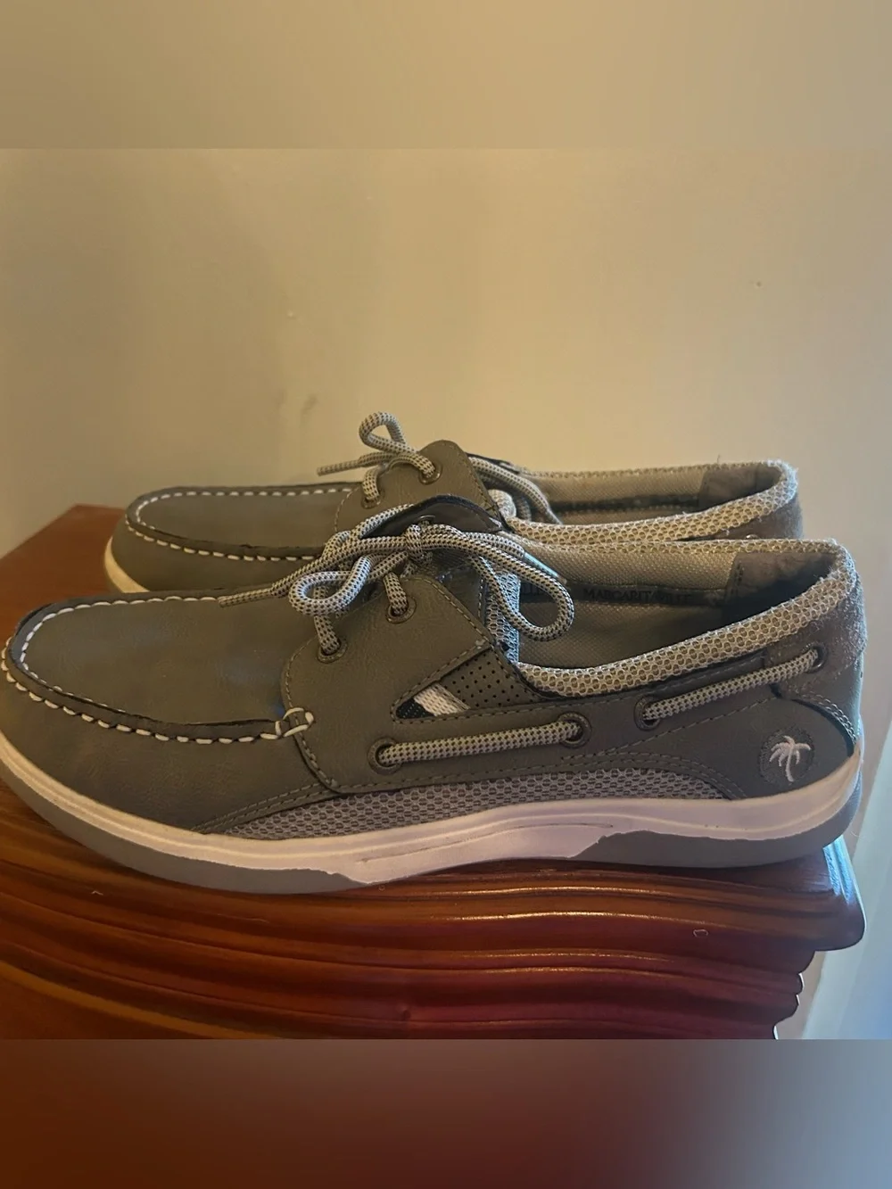 Margaritaville Steady Men's Grey Casual Boat Shoes size 10